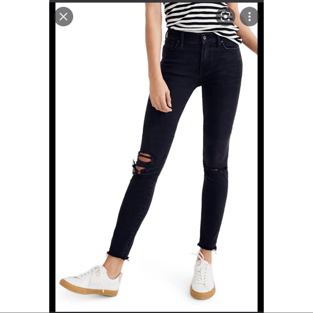 Madewell 9inch skinny black jeans